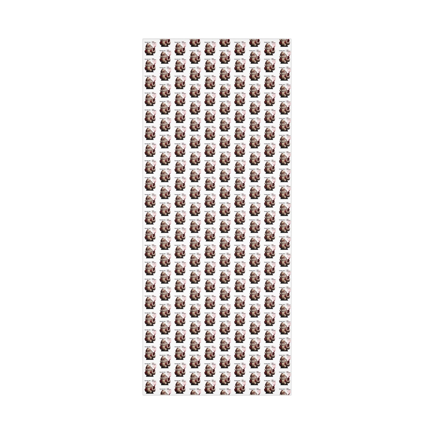 Festive Santa Wrapping Paper for Holidays - 'You've Been An Asshole' Design