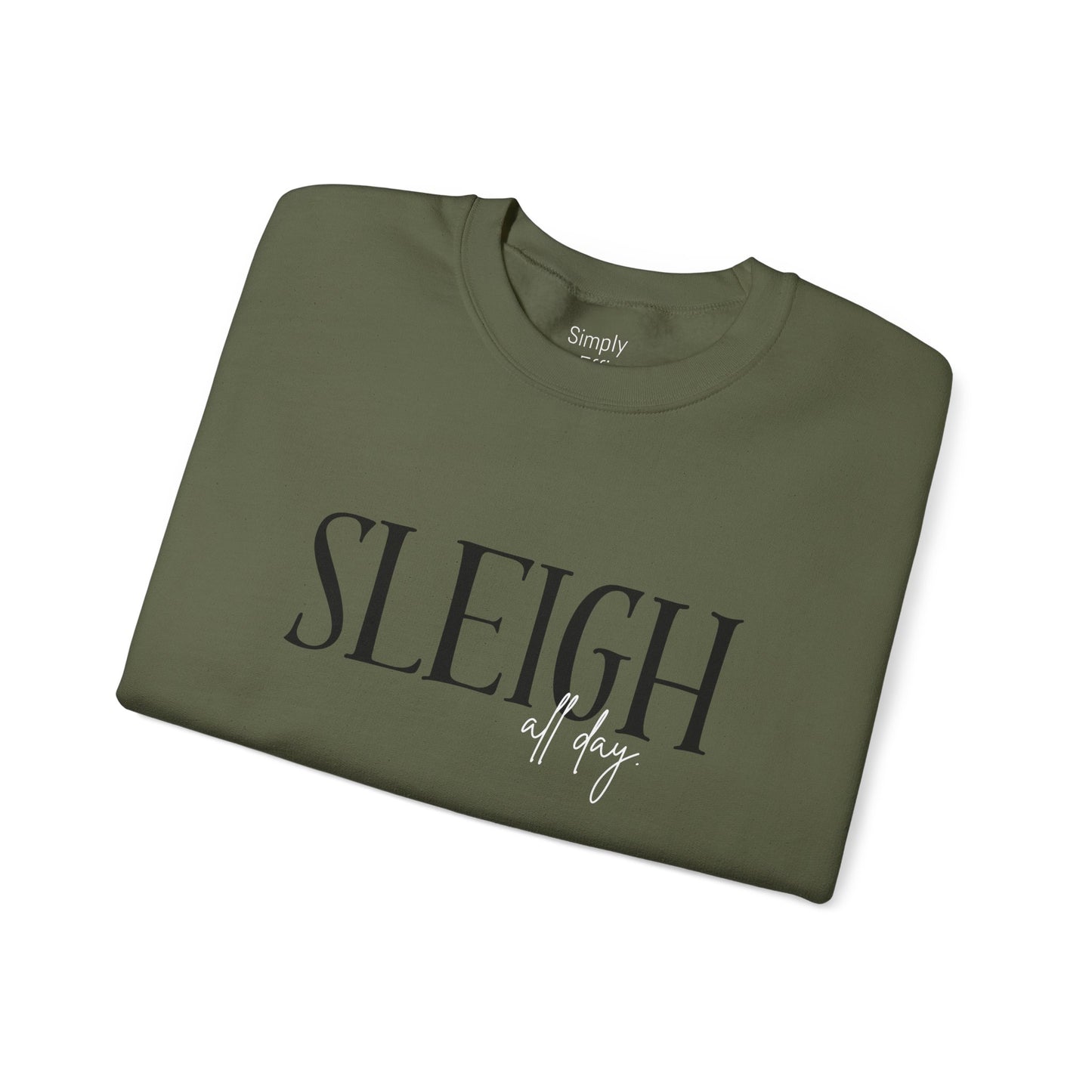 SLEIGH All Day Unisex Heavy Blend™ Crewneck Sweatshirt – Cozy Holiday Vibes