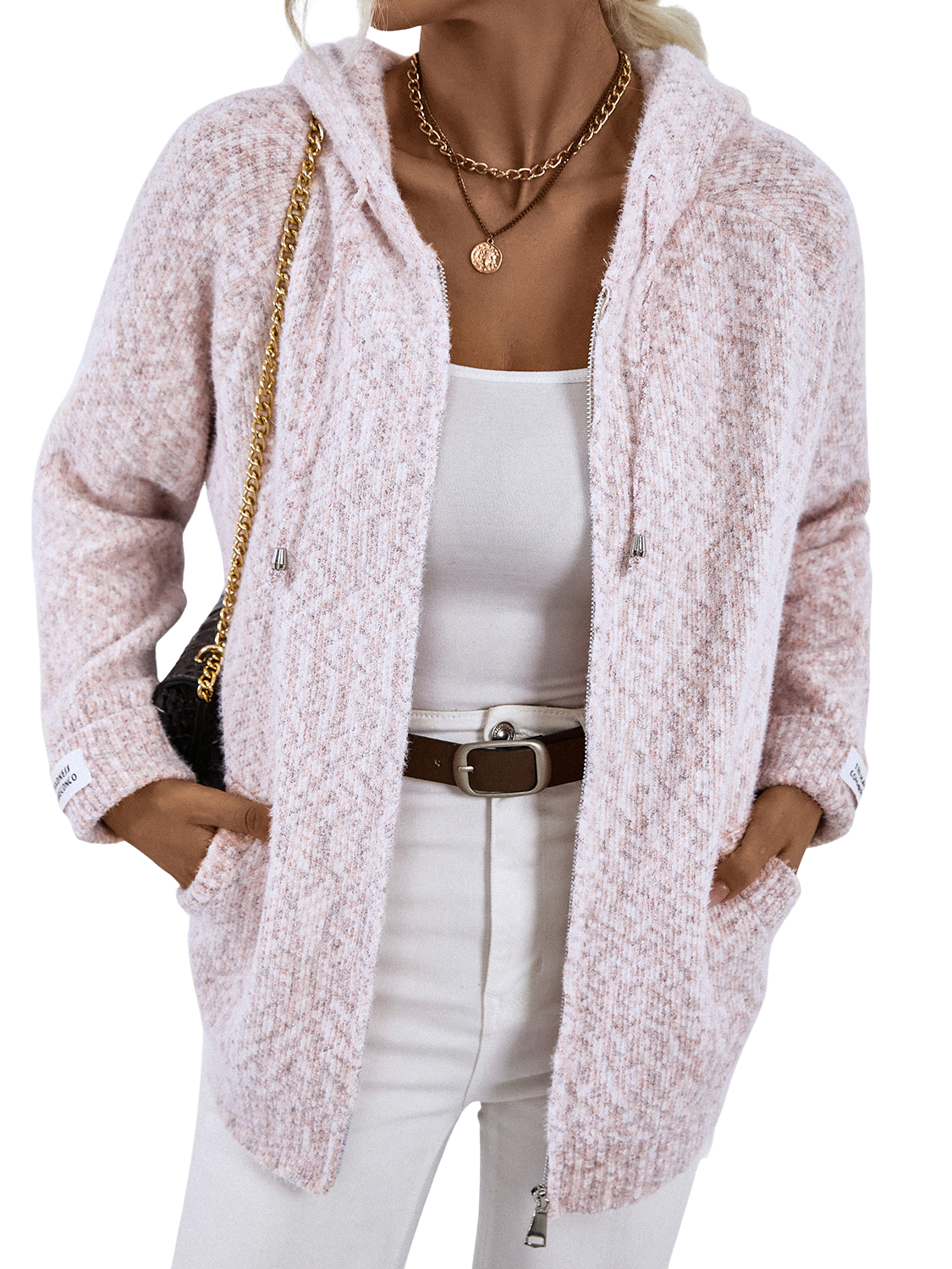 Zip-Up Hooded Sweater