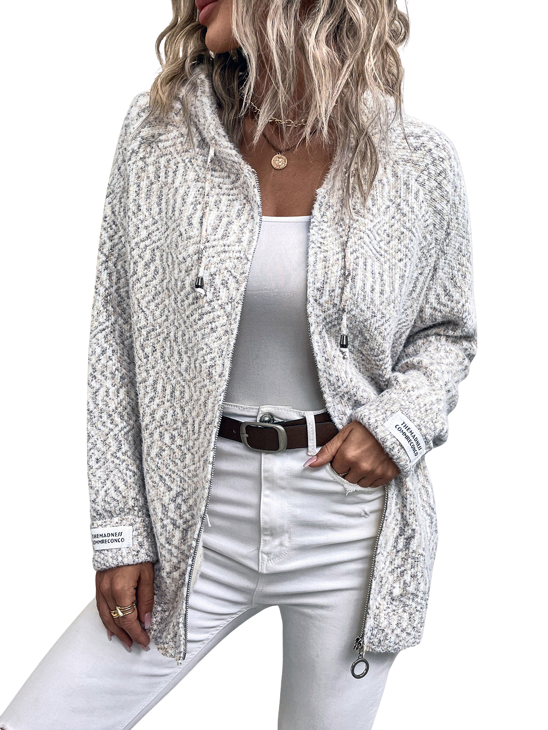 Zip-Up Hooded Sweater