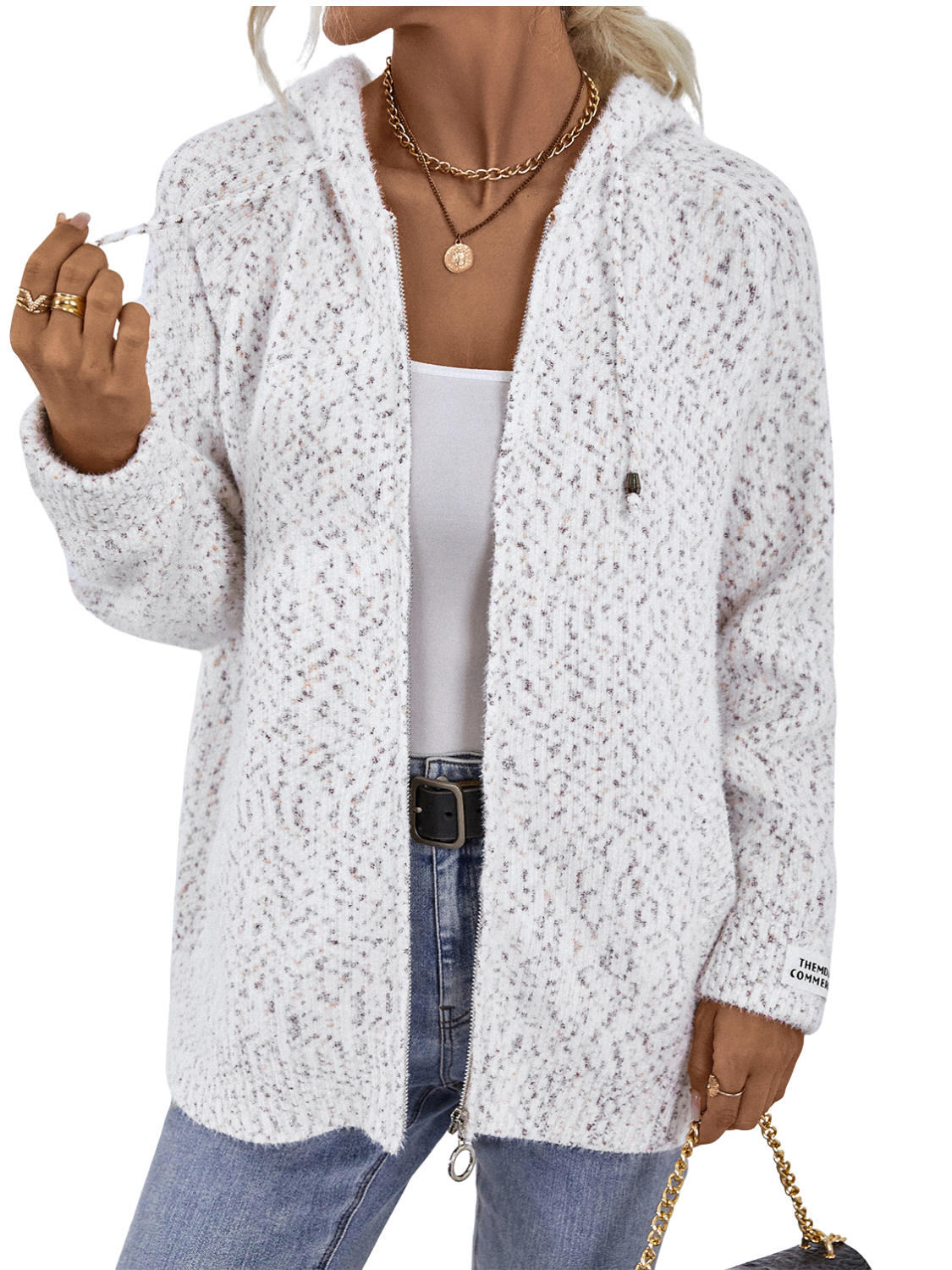 Zip-Up Hooded Sweater