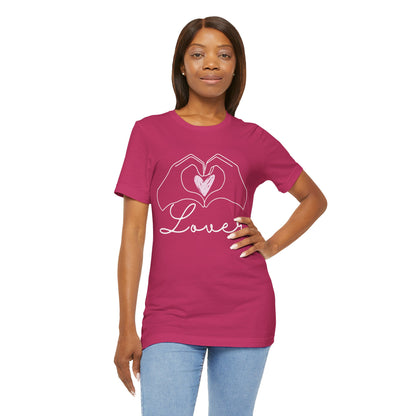 Heart Hands Lover - Unisex Jersey Short Sleeve Tee