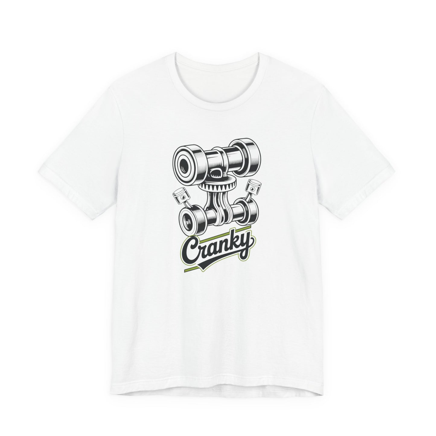 Cranky Engine Cam T-Shirt — Vintage Motorcycle Camshaft Tee