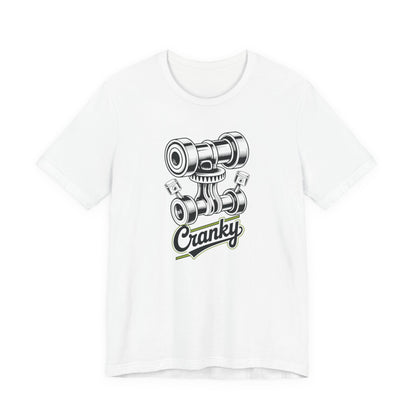 Cranky Engine Cam T-Shirt — Vintage Motorcycle Camshaft Tee