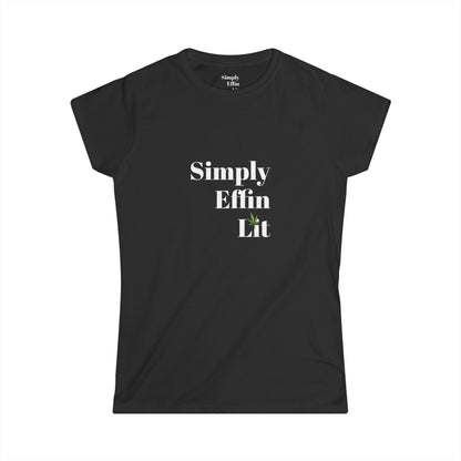 Simply Effin Lit Logo Tee - Women's Softstyle