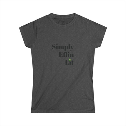 Simply Effin Lit Logo Tee - Women's Softstyle