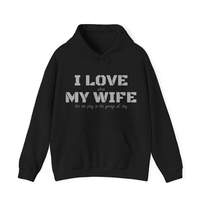 I Love My Wife - Men's Hooded Sweatshirt