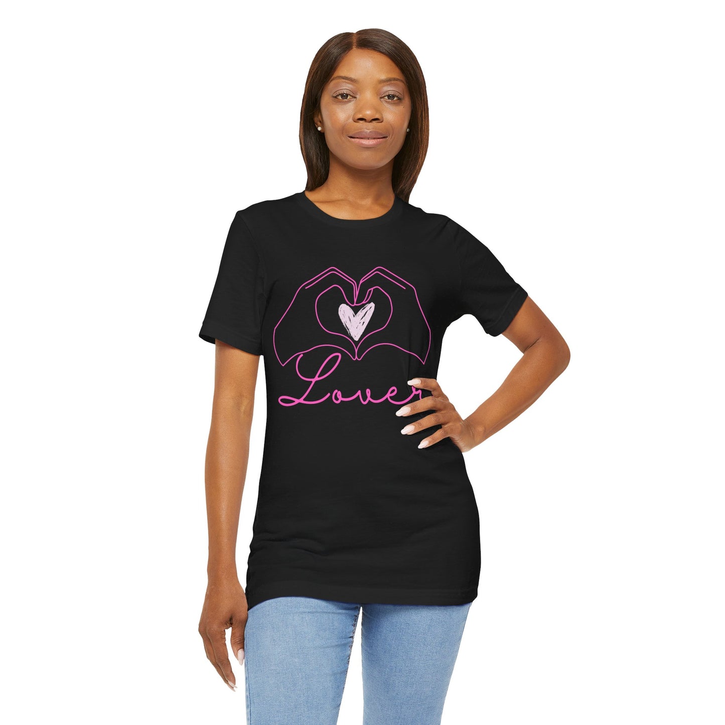 Heart Hands Lover - Unisex Jersey Short Sleeve Tee