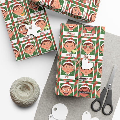 Santa's Merry 'Effin Elves - Gift Wrap Paper