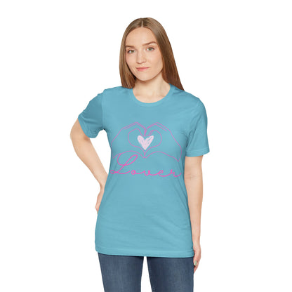 Heart Hands Lover - Unisex Jersey Short Sleeve Tee