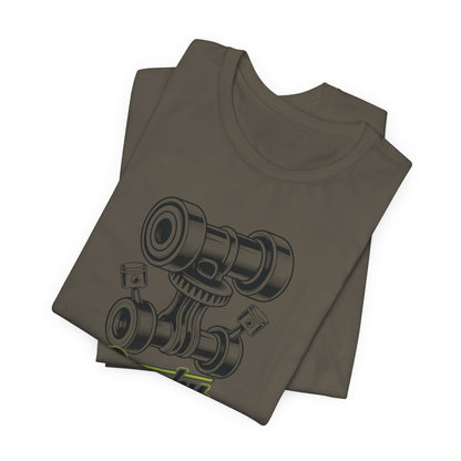 Cranky Engine Cam T-Shirt — Vintage Motorcycle Camshaft Tee