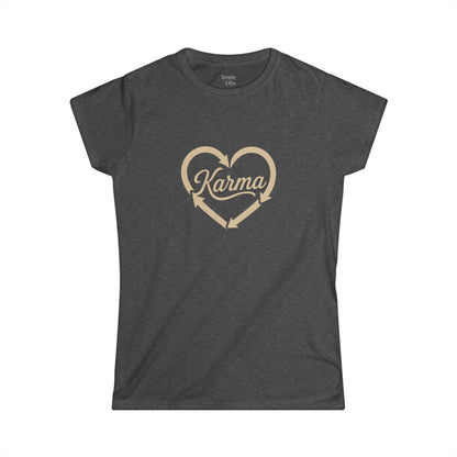 Karma Heart Tee — Women's Graphic T-Shirt