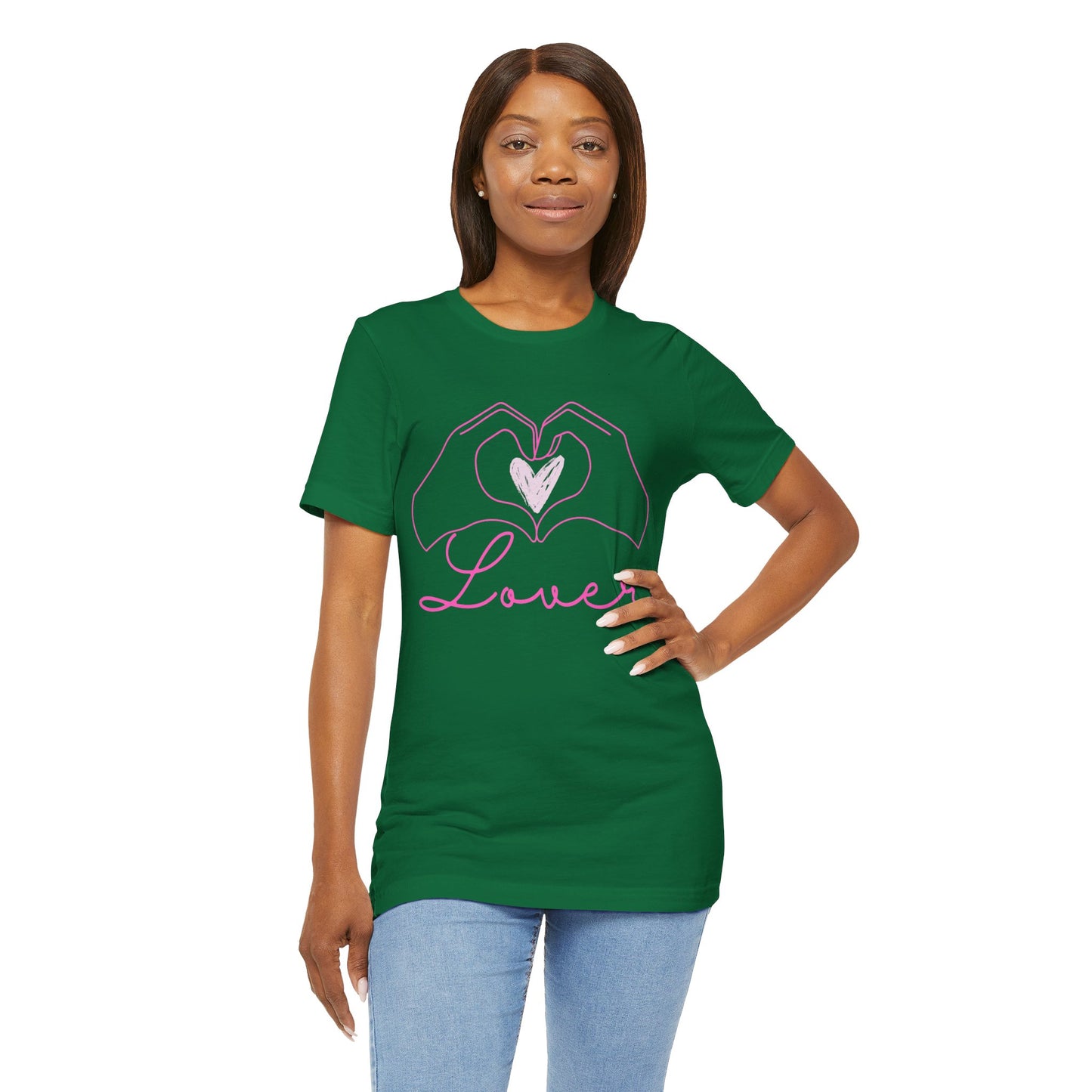 Heart Hands Lover - Unisex Jersey Short Sleeve Tee