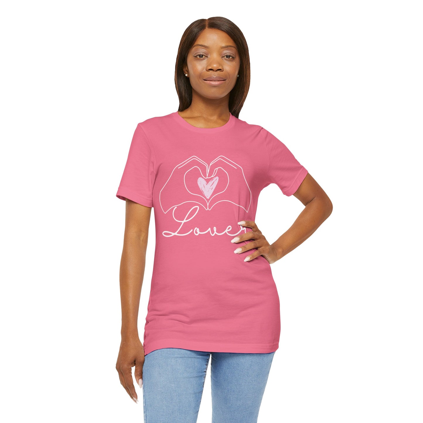 Heart Hands Lover - Unisex Jersey Short Sleeve Tee