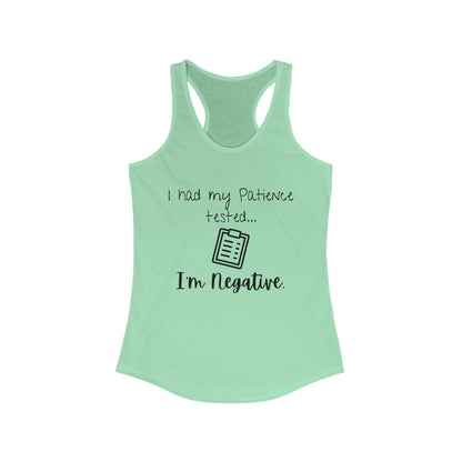 Patience Tested - Women's Ideal Racerback Tank