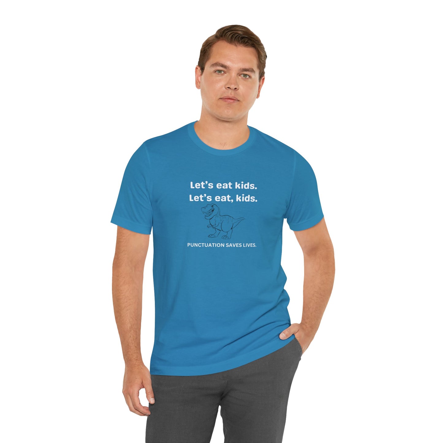 Punctuation Saves Lives - Unisex Jersey Short Sleeve Tee