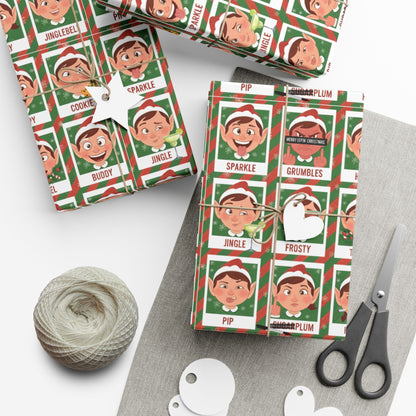 Santa's Merry 'Effin Elves - Gift Wrap Paper