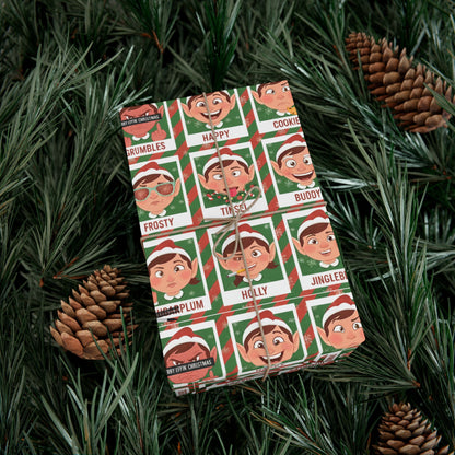 Santa's Merry 'Effin Elves - Gift Wrap Paper