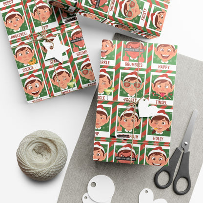 Santa's Merry 'Effin Elves - Gift Wrap Paper