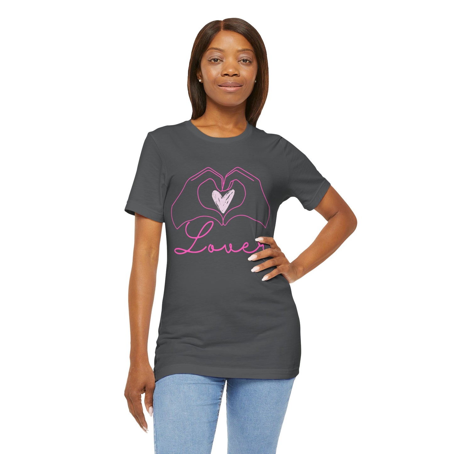 Heart Hands Lover - Unisex Jersey Short Sleeve Tee