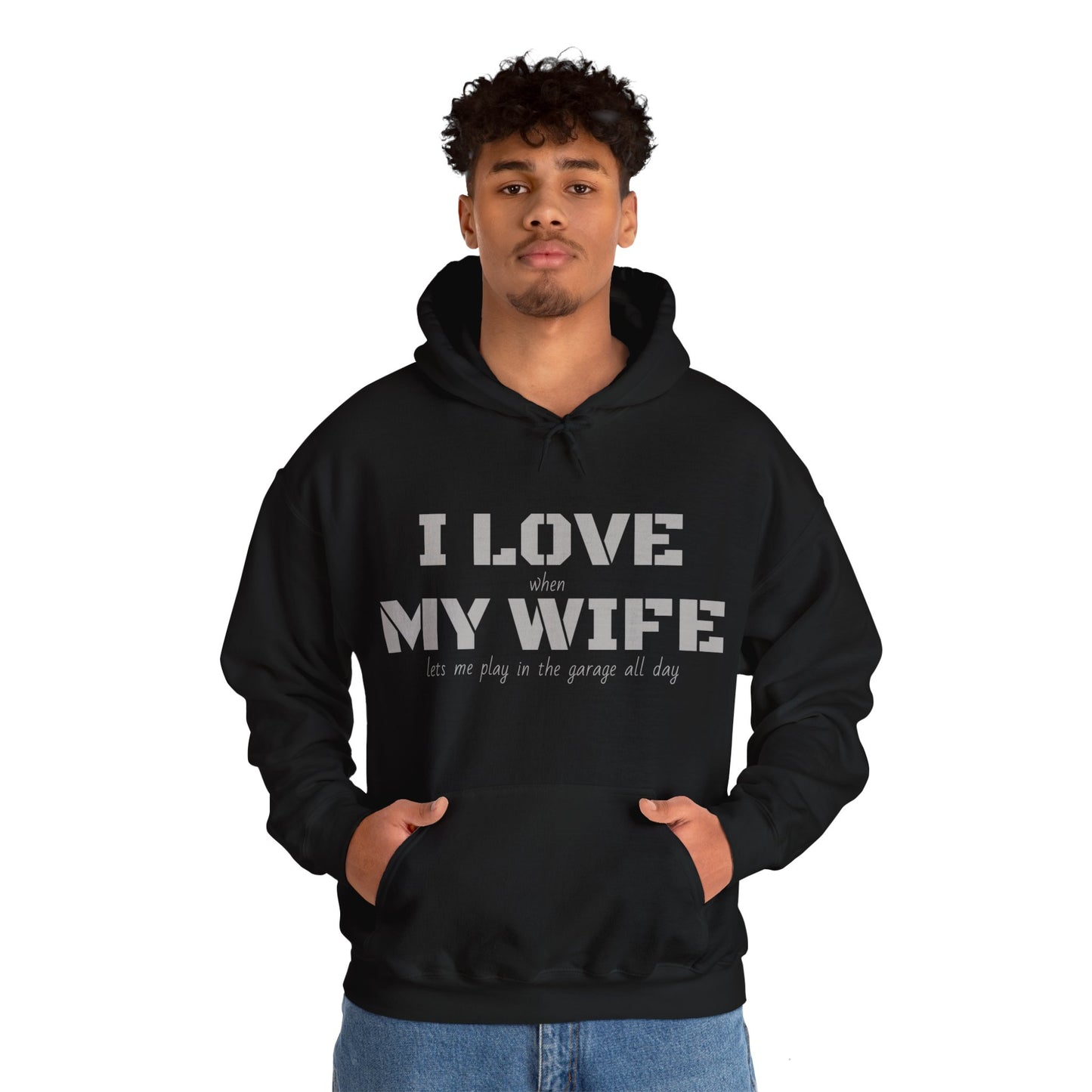 I Love My Wife - Men's Hooded Sweatshirt