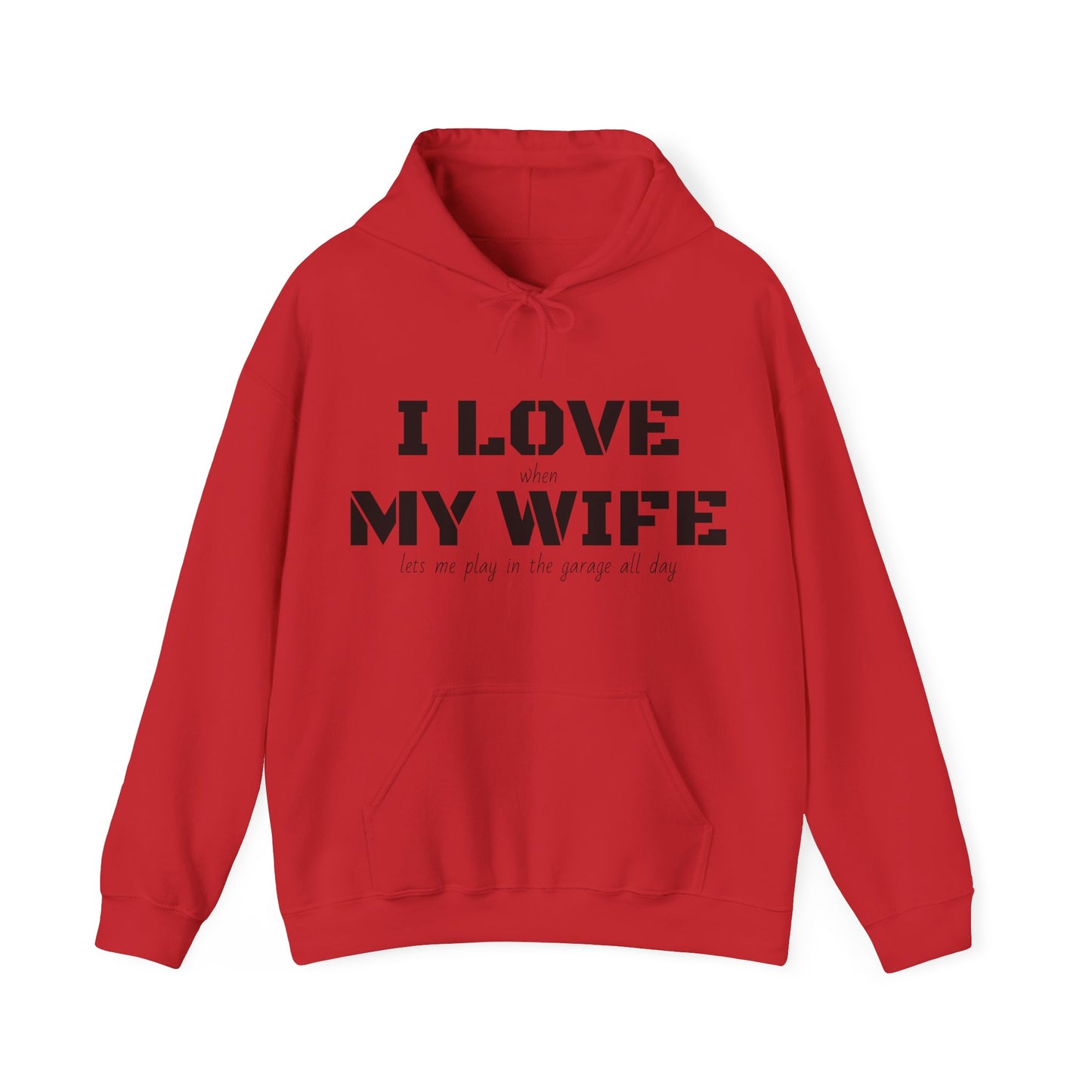 I Love My Wife - Men's Hooded Sweatshirt