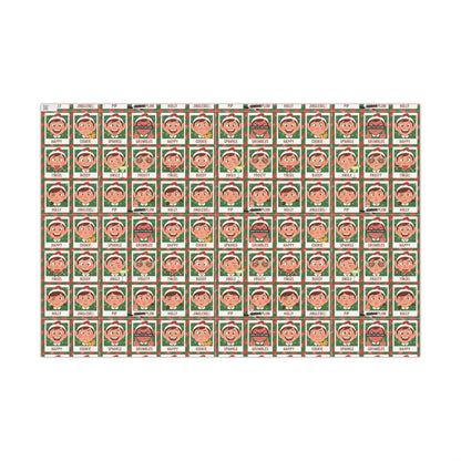 Santa's Merry 'Effin Elves - Gift Wrap Paper