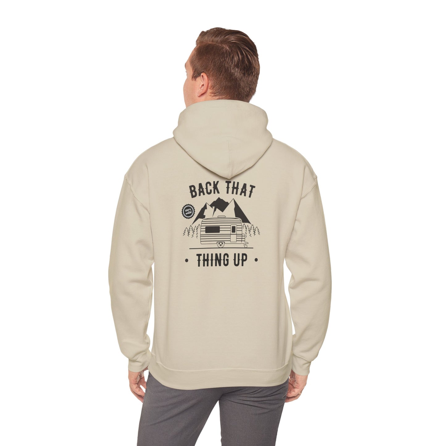 Back That Thing Up Camper - Unisex Heavy Blend™ Hooded Sweatshirt