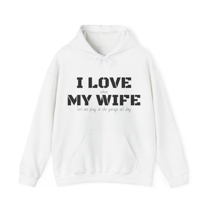 I Love My Wife - Men's Hooded Sweatshirt