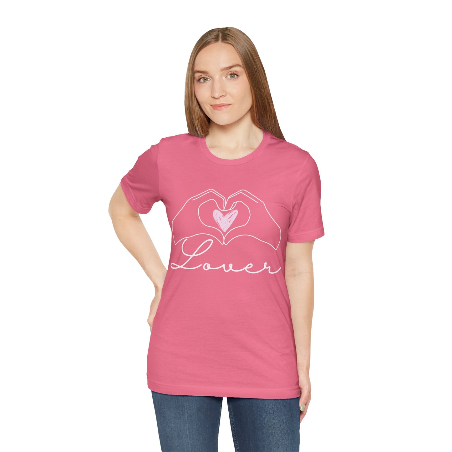 Heart Hands Lover - Unisex Jersey Short Sleeve Tee