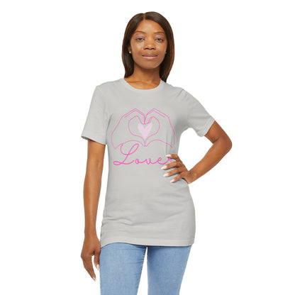 Heart Hands Lover - Unisex Jersey Short Sleeve Tee