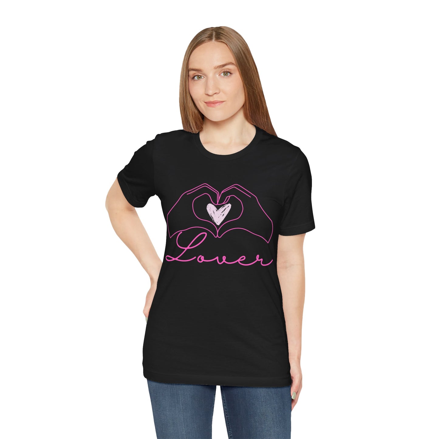 Heart Hands Lover - Unisex Jersey Short Sleeve Tee