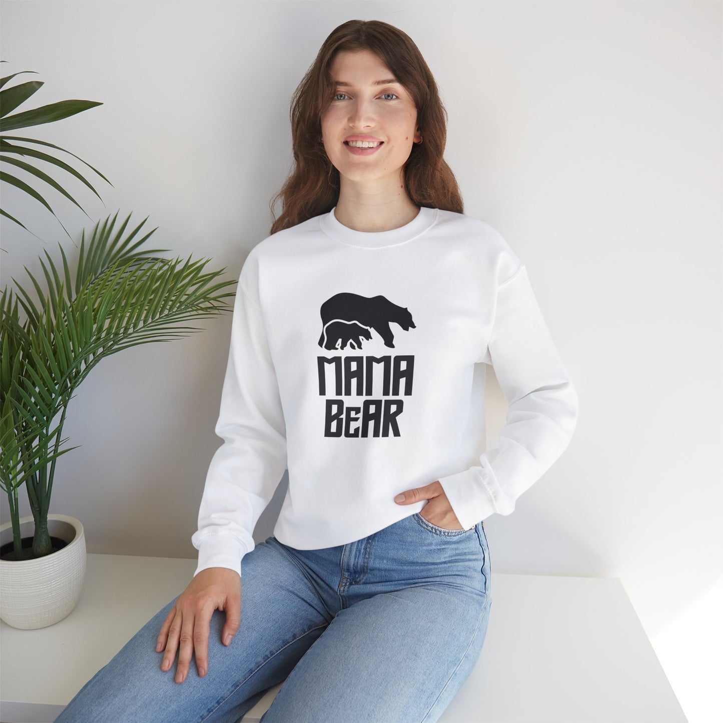 Mama Bear - Women's Heavy Blend™ Crewneck Sweatshirt