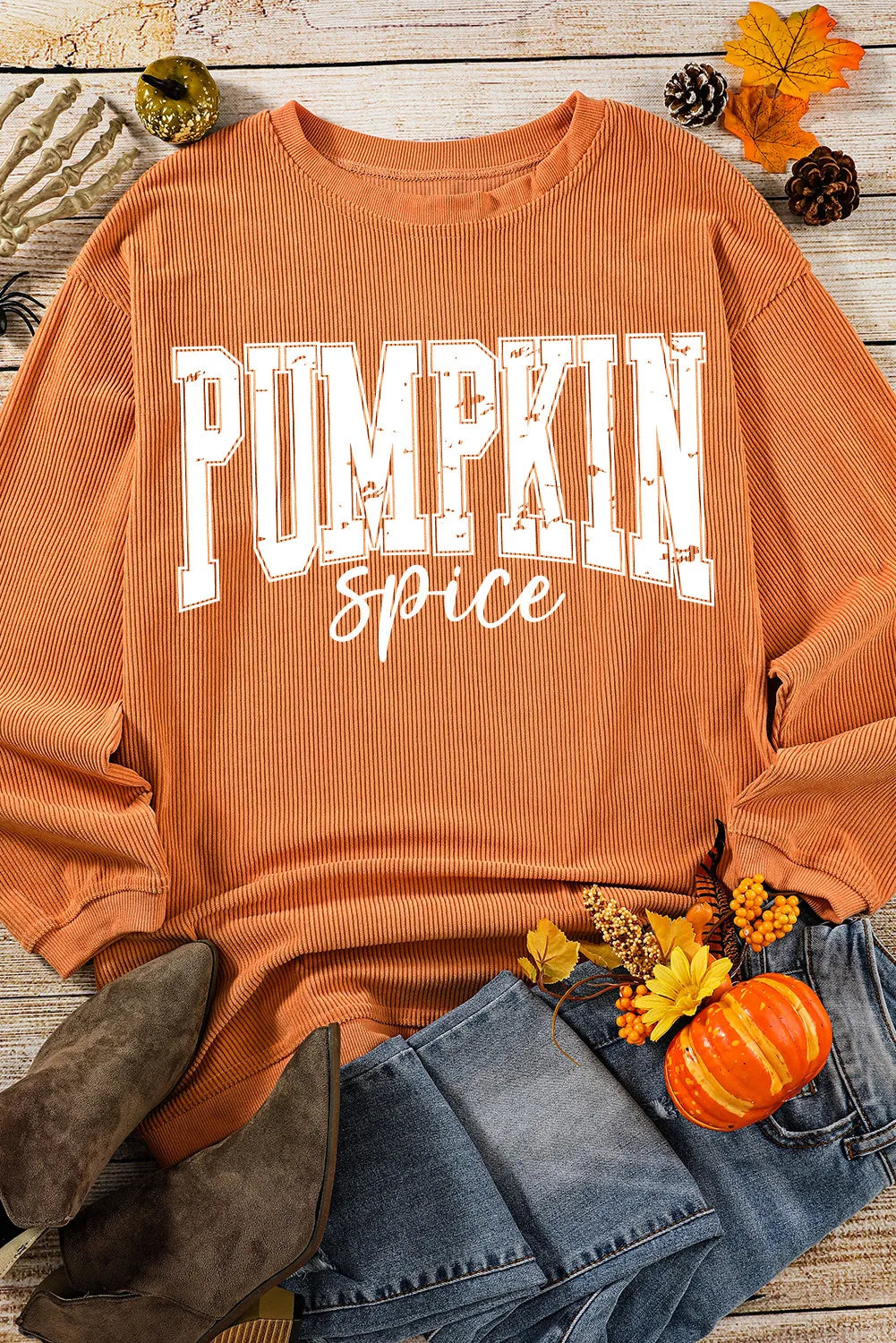 Pumpkin Spice Long Sleeve Sweatshirt