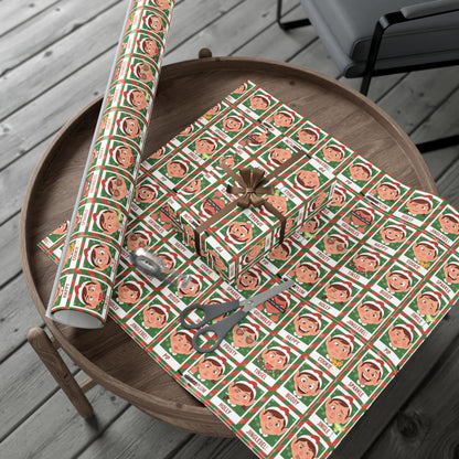 Santa's Merry 'Effin Elves - Gift Wrap Paper