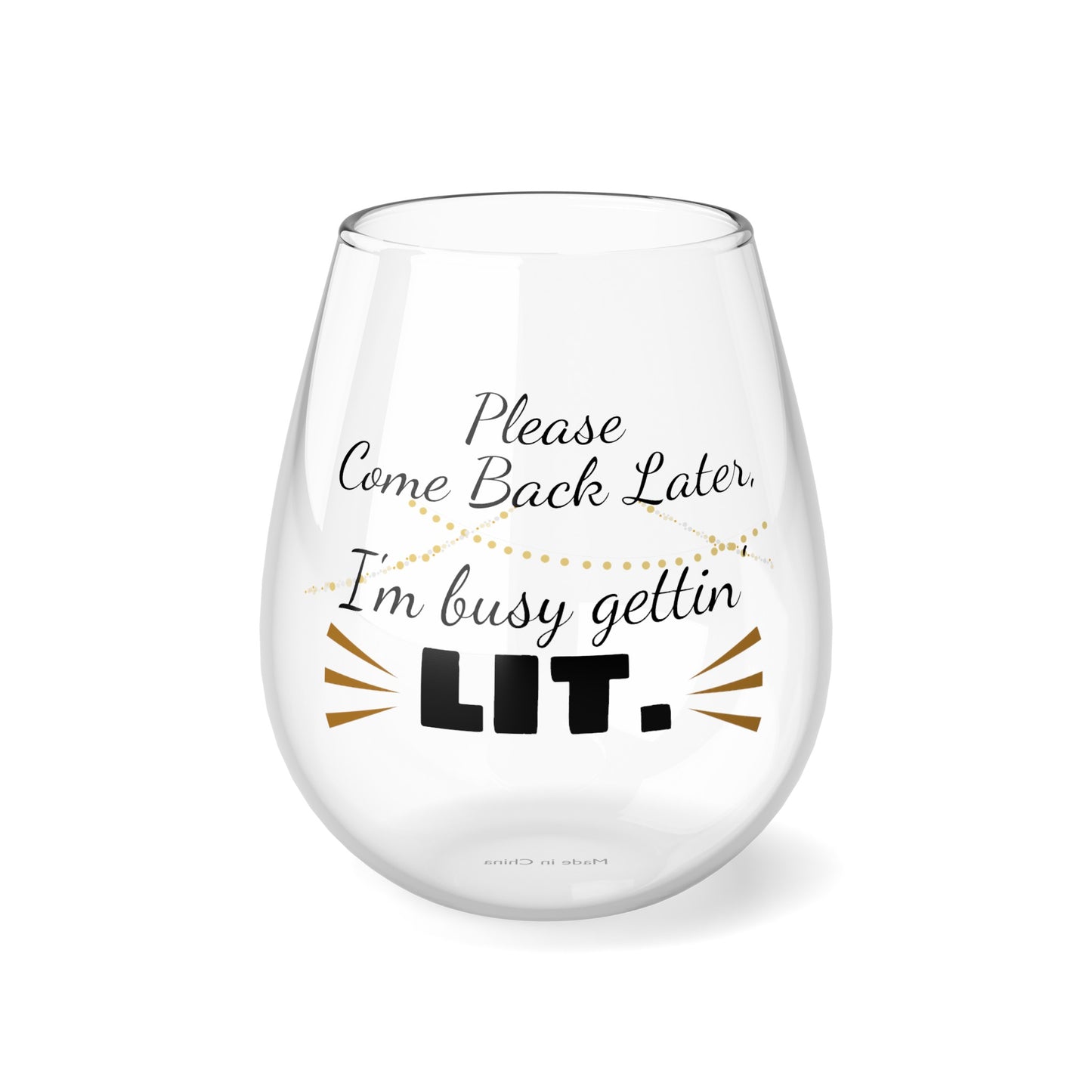 Stemless Wine Glass, 11.75oz