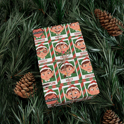 Santa's Merry 'Effin Elves - Gift Wrap Paper