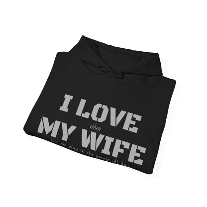 I Love My Wife - Men's Hooded Sweatshirt