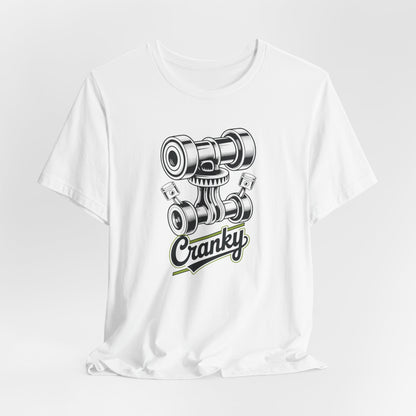 Cranky Engine Cam T-Shirt — Vintage Motorcycle Camshaft Tee