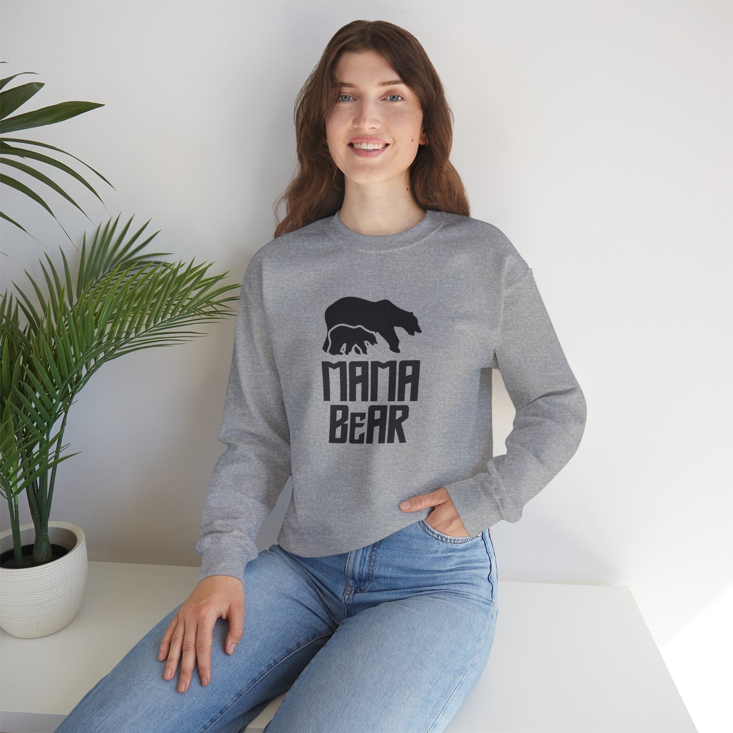 Mama Bear - Women's Heavy Blend™ Crewneck Sweatshirt