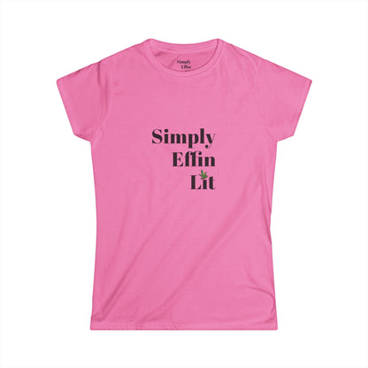 Simply Effin Lit Logo Tee - Women's Softstyle