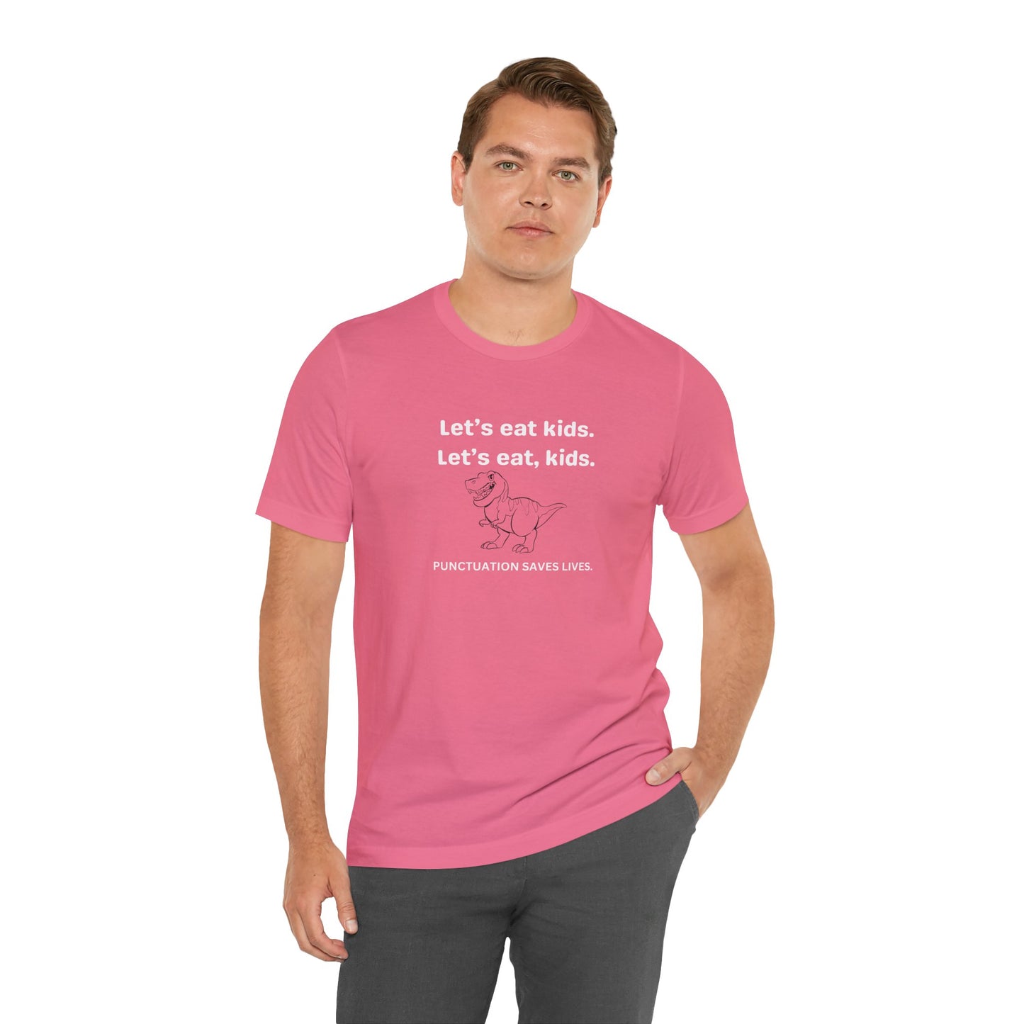 Punctuation Saves Lives - Unisex Jersey Short Sleeve Tee