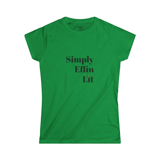 Simply Effin Lit Logo Tee - Women's Softstyle