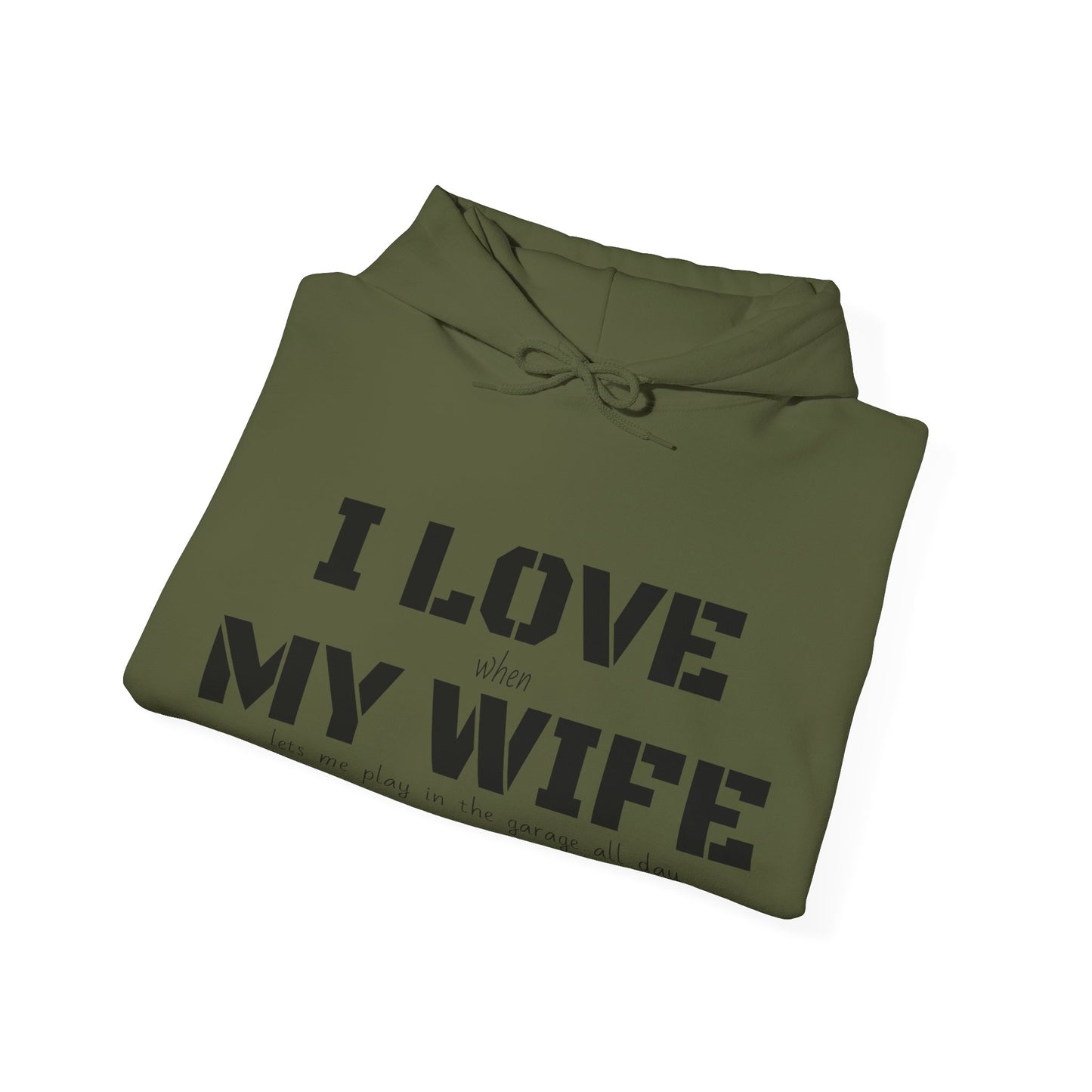 I Love My Wife - Men's Hooded Sweatshirt