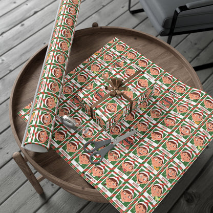 Santa's Merry 'Effin Elves - Gift Wrap Paper