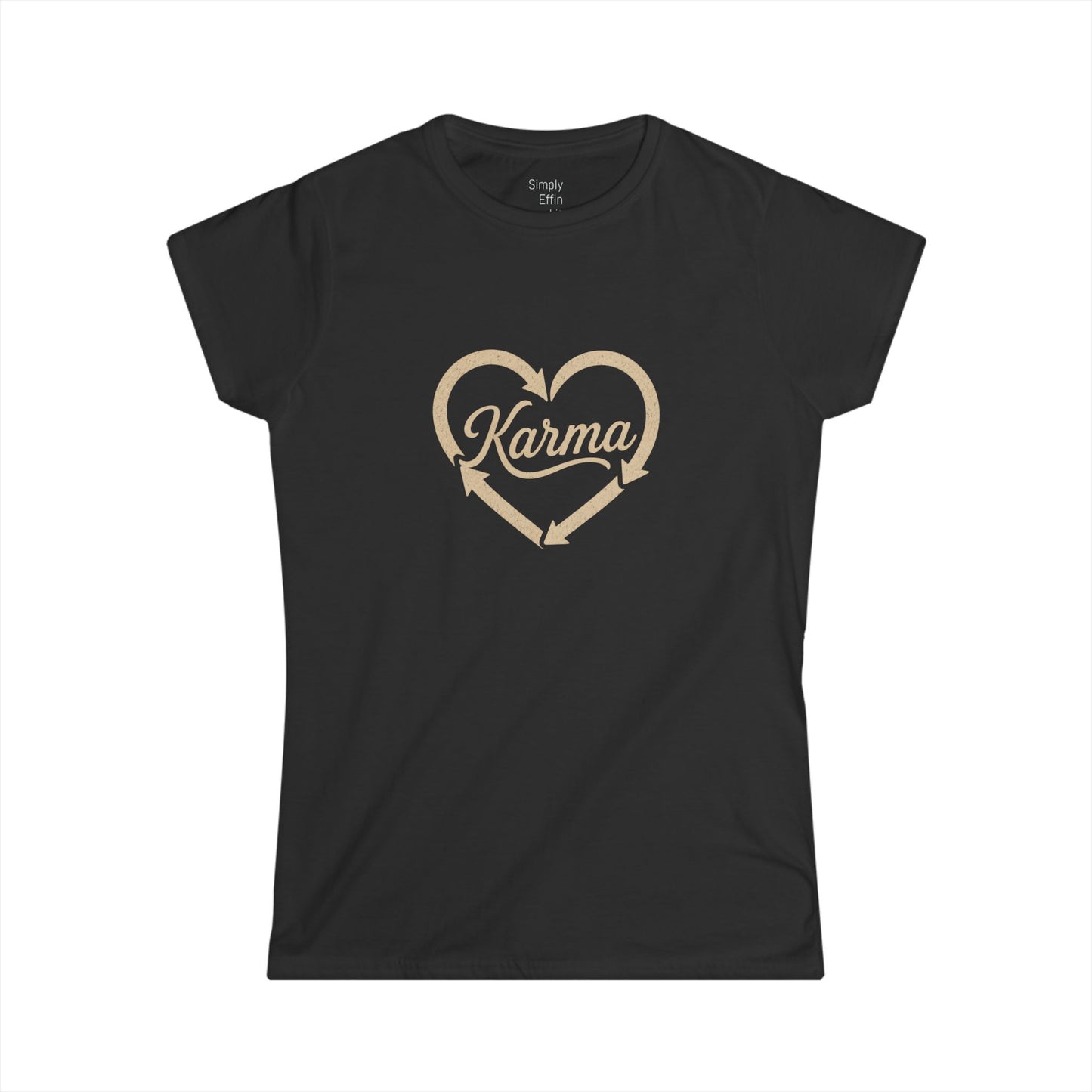 Karma Heart Tee — Women's Graphic T-Shirt