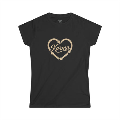 Karma Heart Tee — Women's Graphic T-Shirt