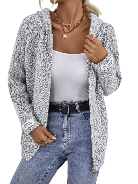 Zip-Up Hooded Sweater